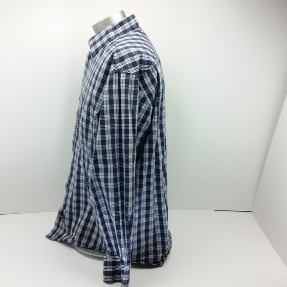Southpole Shirt  Plaid Blue Button Authentic - Picture 5 of 8